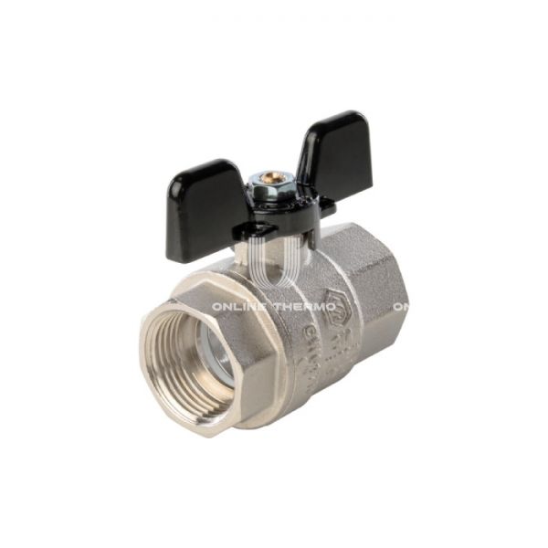 Кран шаровой Stout полнопроходной, ВР, ручка бабочка 3/4"