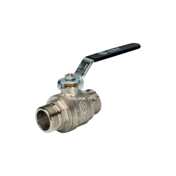 Кран шаровой Stout полнопроходной, НР, ручка рычаг 3/4"