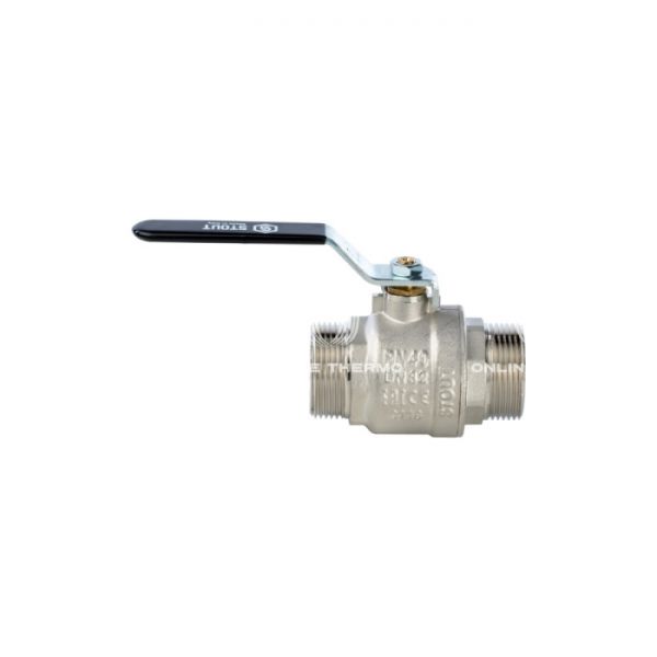 Кран шаровой Stout полнопроходной, НР, ручка рычаг 1" 1/4