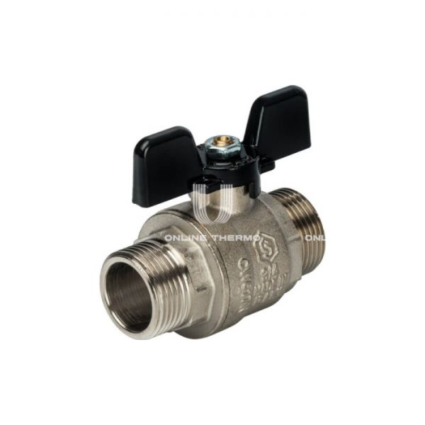 Кран шаровой Stout полнопроходной, НР, ручка бабочка 3/4"