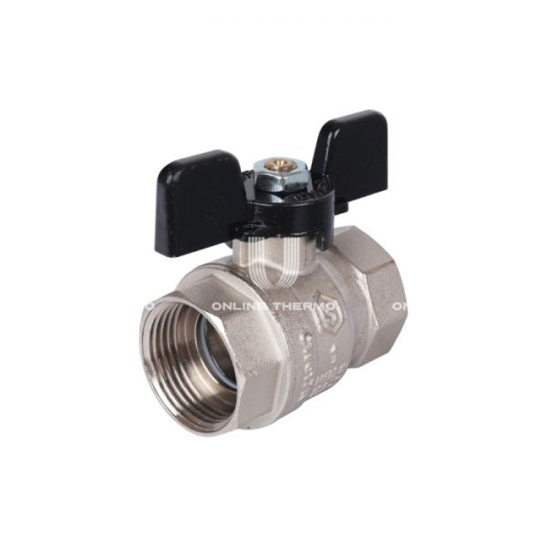 Кран шаровой Stout стандартнопроходной, ВР, ручка бабочка 3/4"