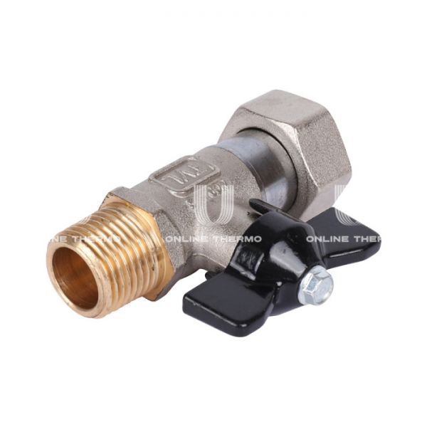 Кран шаровый с накидной гайкой Stout SVB-1009-001520 1/2"x3/4" НР-НГ, ручка-бабочка