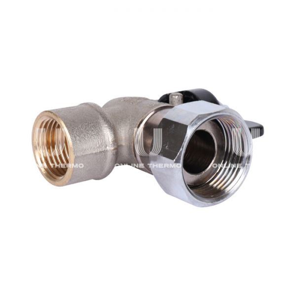 Кран шаровый угловой с накидной гайкой Stout SVB-1010-001520 1/2"x3/4" ВР-НГ, ручка-бабочка