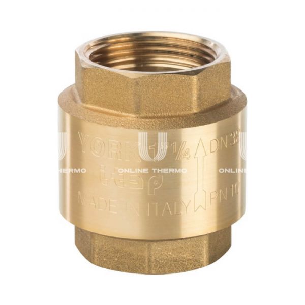 Клапан обратный Stout пружинный муфтовый с пластиковым седлом, 1 1/2"