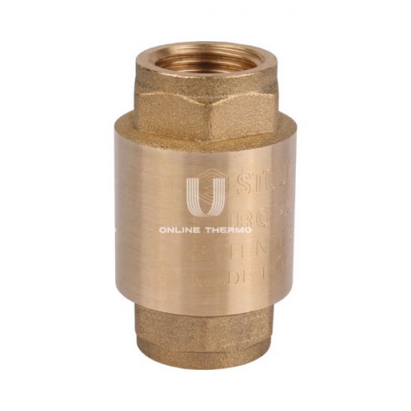 Клапан обратный Stout пружинный муфтовый с металлическим седлом, 1/2"