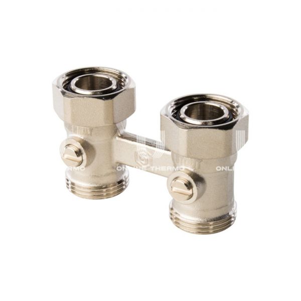 Узел нижнего подключения Stout радиатора для двухтрубной системы, прямой 3/4"