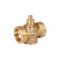 Двухходовой зонный (зональный) клапан Stout SVM-0070-200132 1 1/4" НР, Kvs 12, с сервоприводом 230V, компактный