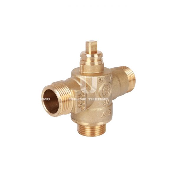 Трехходовой зонный (зональный) клапан Stout SVM-0070-300020 НР 3/4", Kvs 8, с сервоприводом 230V