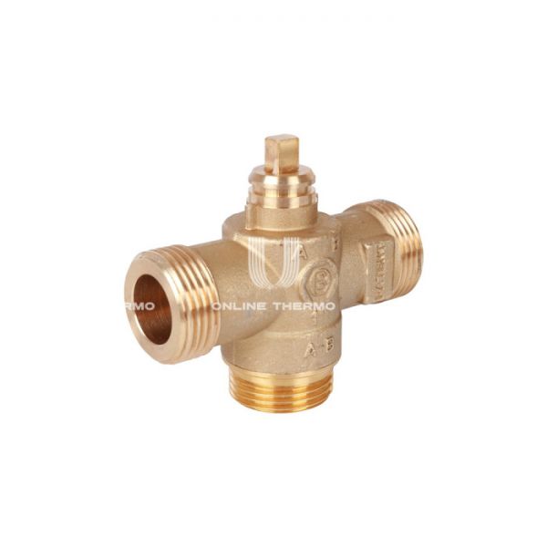 Трехходовой зонный (зональный) клапан Stout SVM-0070-300025 НР 1", Kvs 8, с сервоприводом 230V