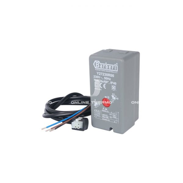 Сервопривод Stout SVM-0071-230008 для 3-ходовых зональных клапанов, 230 В, 60°, 8 сек, 1 м