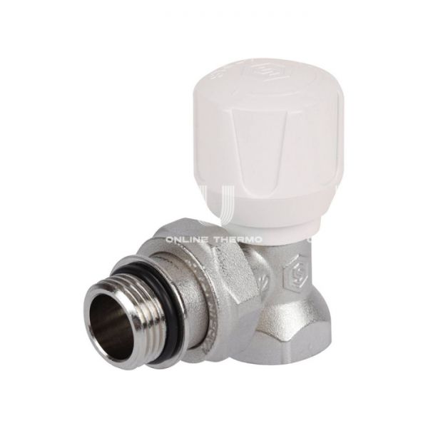 Радиаторный клапан (вентиль) ручной регулировки Stout SVR-2102-100015 1/2" ВР-НР, угловой, с уплотнением
