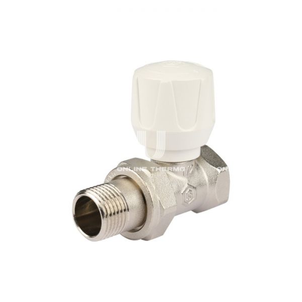 Клапан Stout ручной терморегулирующий, прямой 3/4"