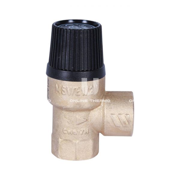 Клапан предохранительный Stout 30х1/2", черная крышка