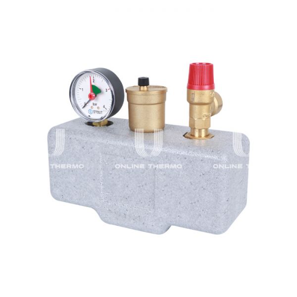 Группа безопасности котла Stout (до 50 кВт), в теплоизоляции