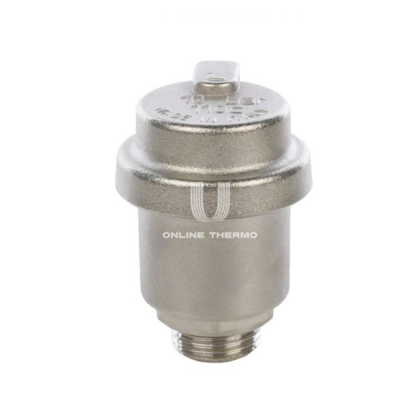 Автоматический воздухоотводчик Stout SVS-0012-000015 1/2", боковой выпуск, никелированный, с уплотнением O-ring