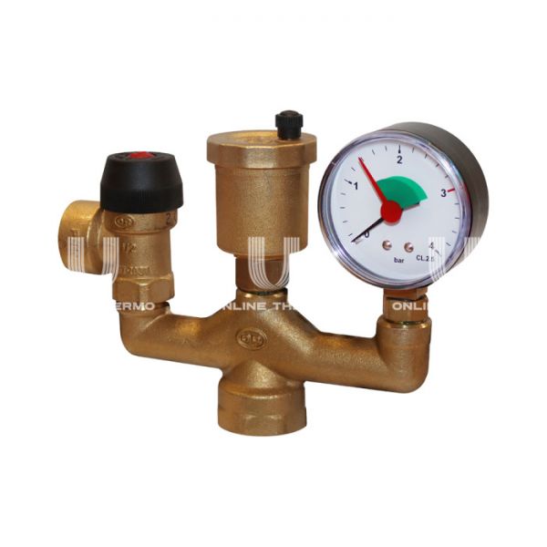 Группа безопасности котла Stout 1" (до 50 кВт) (без теплоизоляции) (503.525)