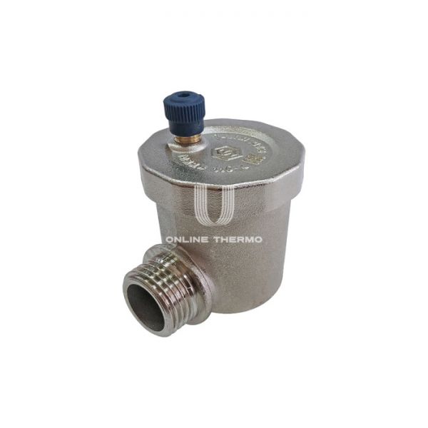 Воздухоотводчик Stout угловой автоматический 1/2", вертикальный выпуск