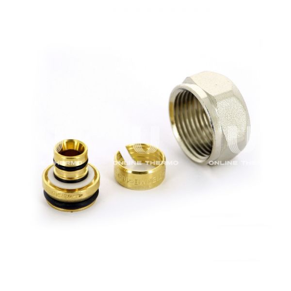 Резьбозажимное соединение (фитинг евроконус) Tiemme 1440002, 3/4"ЕК для труб 16х2.0 мм