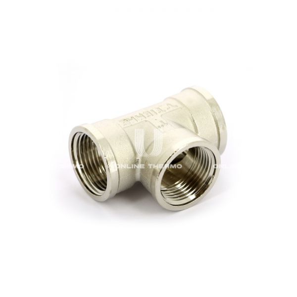 Тройник равносторонний с внутренней резьбой Tiemme 1500083, ВР 1", никелированный, серия 1570N