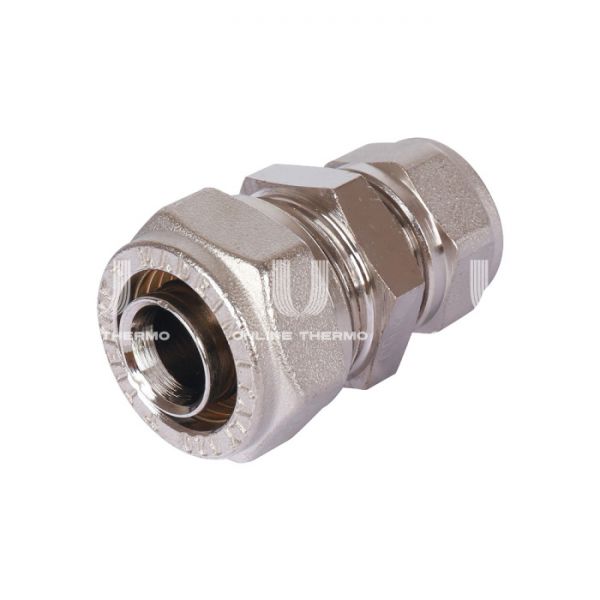 Муфта переходная Tiemme 1600053, 20x16 мм, никелированная, компрессионная