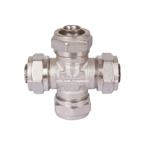 Крестовина равносторонняя Tiemme 1600071, 16 мм, никелированная, компрессионная