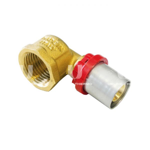 Угольник (угол) 90° с внутренней резьбой Tiemme 1650035 20х3/4", пресс-фитинг