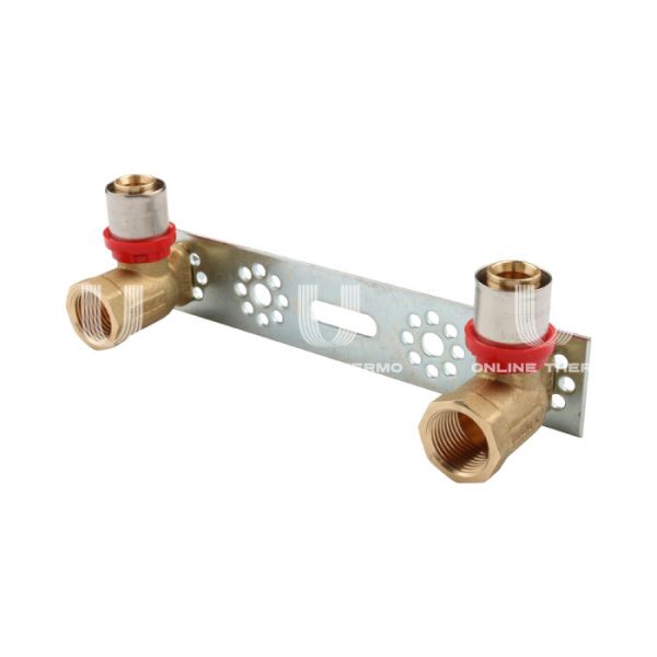 Настенный комплект (с водорозетками) для смесителя Tiemme 1650106 20x1/2'', пресс-фитинг