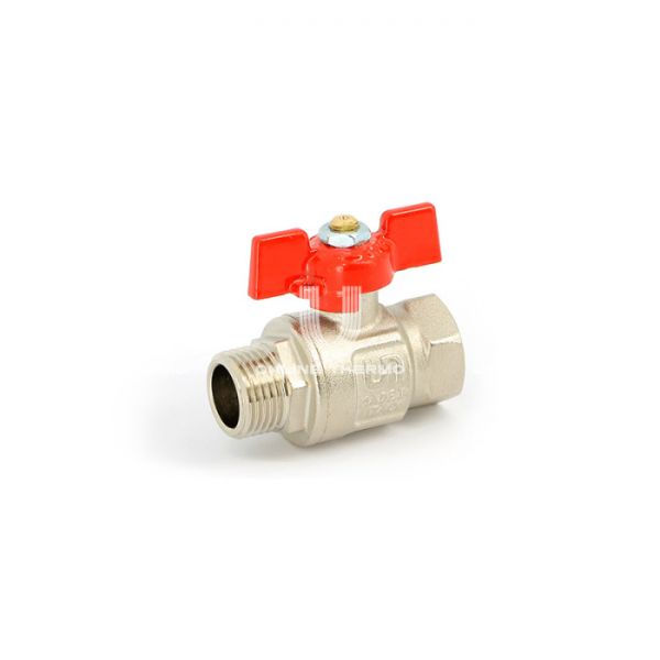 Кран шаровый Uni-Fitt Etalon 111T3000, 3/4" ВР-HР, полнопроходной, ручка-бабочка