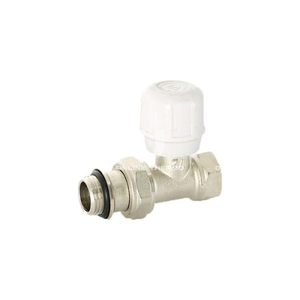 Радиаторный клапан (вентиль) ручной регулировки Uni-fitt 151N2000 1/2" ВР-НР, прямой, с антипротечкой, с разъемным соединением