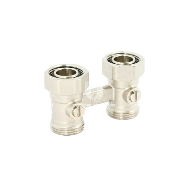 Узел нижнего подключения Uni-fitt 192N3300 3/4"EKх3/4"EK НР-ВР, прямой, со встроенными кранами, с подключением ЕК