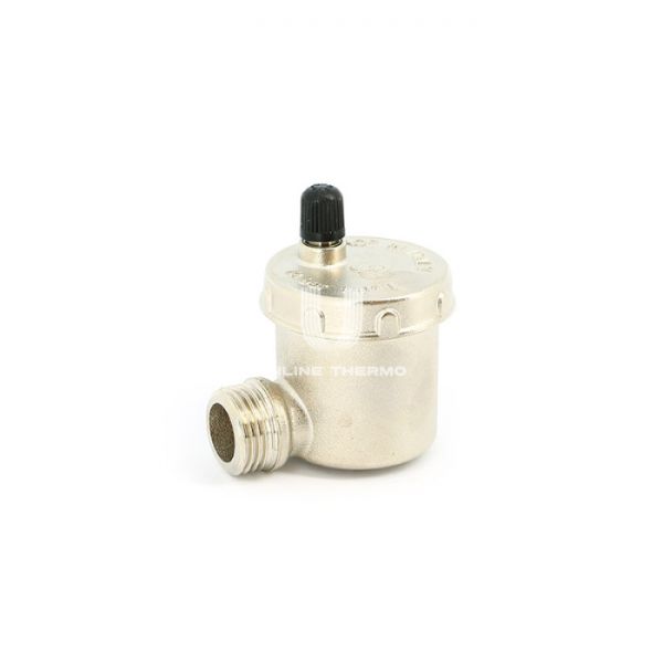 Автоматический воздухоотводчик Uni-fitt 232N2000 1/2", угловой, вертикальный выпуск, никелированный