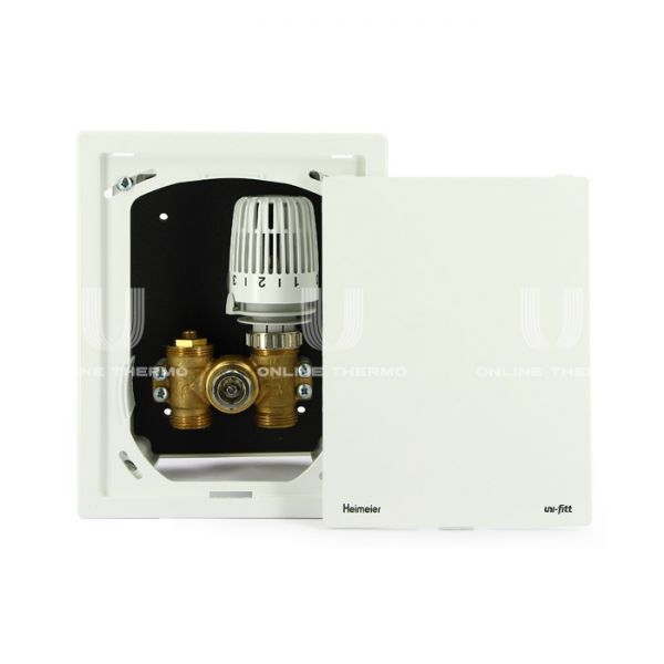 Набор терморегулятора Uni-Fitt Heatbox C 466C0200, 0-50°C, крышка белый пластик