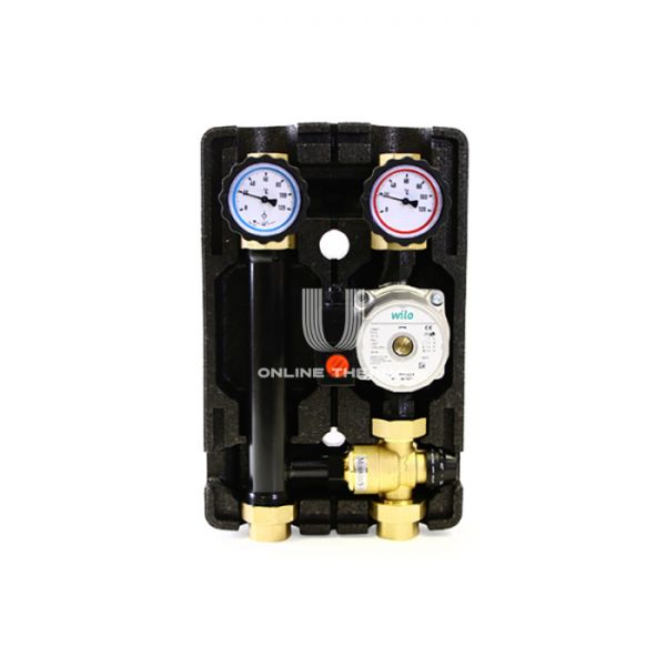 Насосная группа Uni-Fitt 491W2500, смесительная с термосмесителем, DN 25 (1"), с насосом Wilo RS 25-6, подача справа