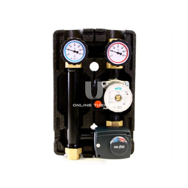 Насосная группа Uni-fitt 493W2500, смесительная с приводом, DN 25 (1"), с насосом Wilo Star RS 25-6 180