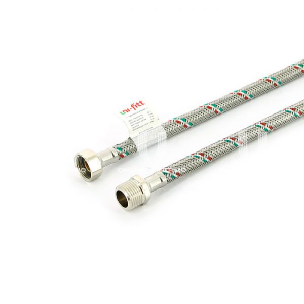 Гибкая подводка для воды Uni-Fitt 501S2015 1/2" ВР-НР, длина 1500 мм