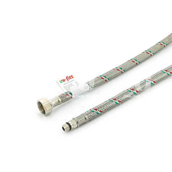 Гибкая подводка для смесителя Uni-Fitt 502S2805 М10х1 1/2" ВР-НР, длина 500 мм