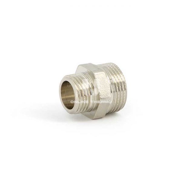 Ниппель переходной Uni-Fitt 600N6400, 1 1/2"х1", никелированный