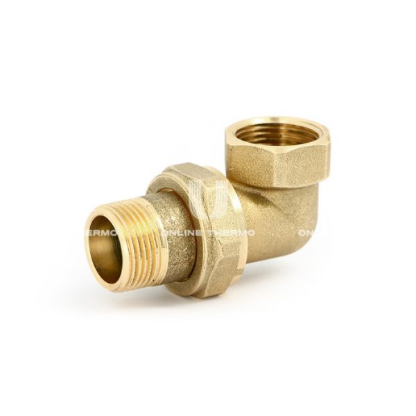 Угловое разъемное соединение "американка" Uni-Fitt 651G2000, ВР-НР 1/2", с уплотнением o-ring