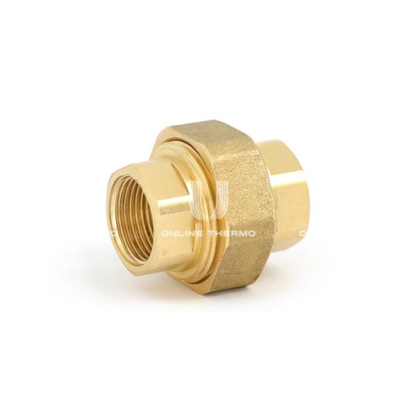 Прямое разъемное соединение "американка" Uni-Fitt 655G3000, ВР 3/4", с уплотнением o-ring, латунь