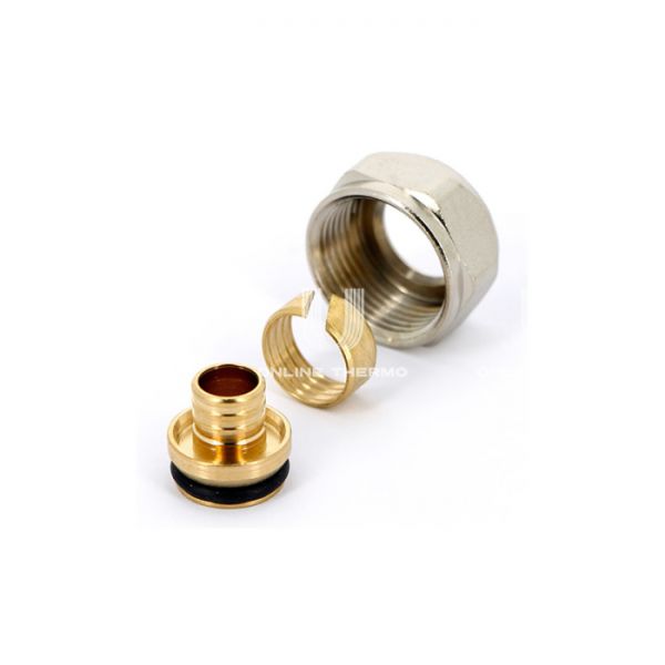 Резьбозажимное соединение Uni-fitt 681N1612 1/2" для труб PE-X, PE-RT 16х2.0 мм