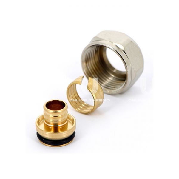 Резьбозажимное соединение (фитинг евроконус) Uni-Fitt 682N2034, 3/4"EK для подключения полиэтиленовых труб 20х2.8 мм