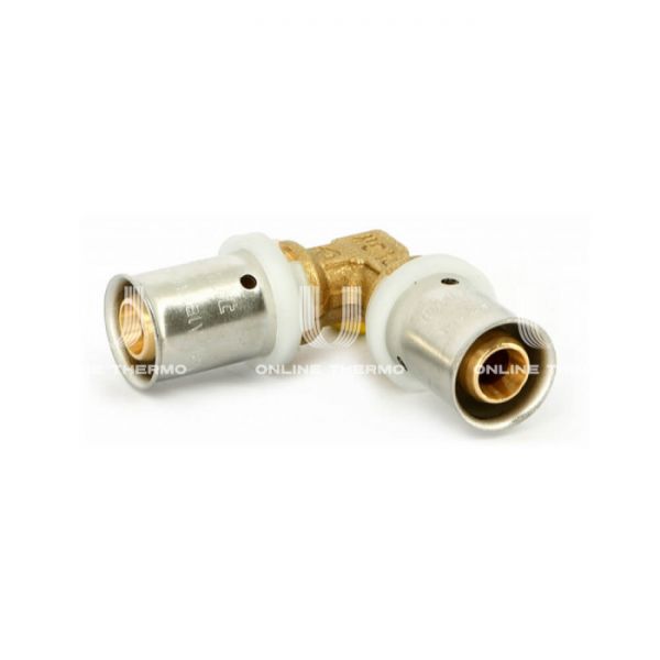 Угольник (угол) 90° равносторонний Uni-fitt 703G8800, 26 мм, пресс-фитинг