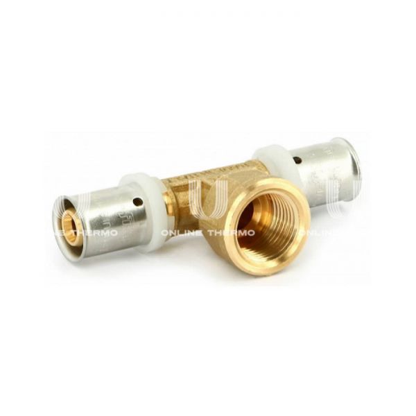 Тройник с внутренней резьбой Uni-fitt 707G7270, 20x1/2"x20, пресс-фитинг