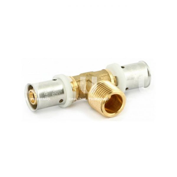 Тройник с наружной резьбой Uni-Fitt 708G6260, 16х1/2"х16, пресс-фитинг