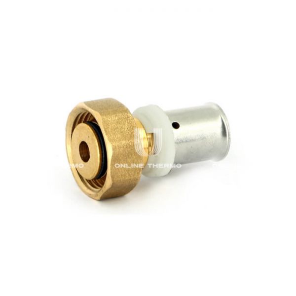 Муфта переходная (переходник под евроконус) с накидной гайкой Uni-fitt 713G7300 20х3/4''EK, пресс-фитинг