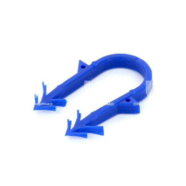 Гарбун-скоба Uni-Fitt 857P2050, для труб 16-20 мм, синяя