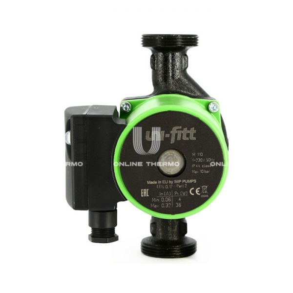 Насос циркуляционный Uni-Fitt ECP 32/80 180, 918E3280, база 180 мм, энергоэффективный, с гайками