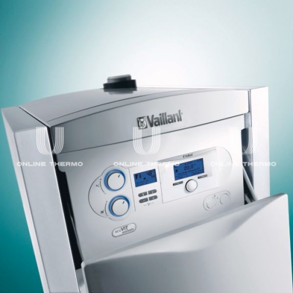 Напольный газовый конденсационный котел Vaillant ecoVIT VKK 366/4 0010007518, одноконтурный, закрытая камера, 34 кВт