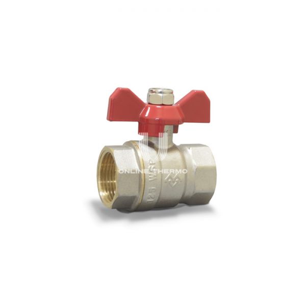 Кран шаровый Varmega Classico VM00402 3/4" ВР-ВР, полнопроходной, ручка-бабочка