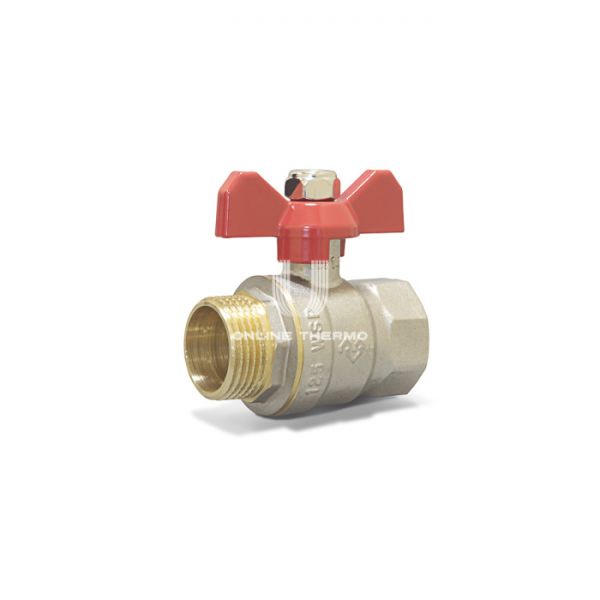 Кран шаровый Varmega Classico VM00502 3/4" НР-ВР, полнопроходной, ручка-бабочка